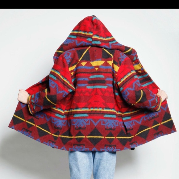 Jackets & Coats Red Southwest Wool Coat Vintage Native Wool Coat